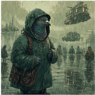 Rain pigeon commuter
