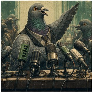 Pigeon press conference