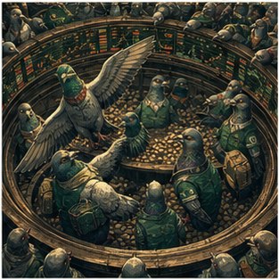 Pigeon trading pit