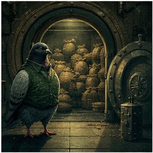 Pigeon seed vault guard